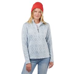 Ladies Kodiak 1/4-Zip Sweater-Knit Fleece Pullover