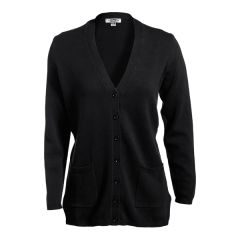Ladies' V-Neck Long Cardigan Sweater
