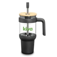 Lanai Glass Travel Mug W/Straw