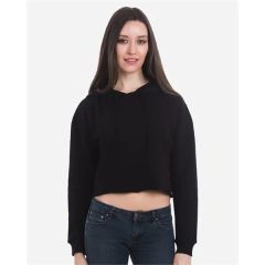 Lane Seven Women's Cropped Fleece Hooded Sweatshirt