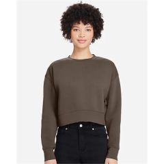 Lane Seven Women's Relaxed Cropped Crewneck Sweatshirt