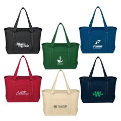 Large 24 Oz Starboard Cotton Canvas Tote Bag