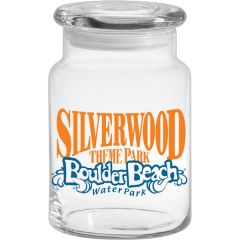 Large Apothecary Jar With Flat Lid