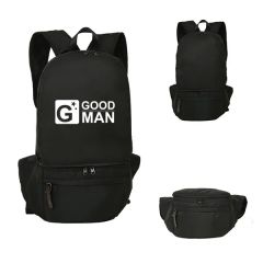 Large Capacity Backpack Foldable Into Waist Bag