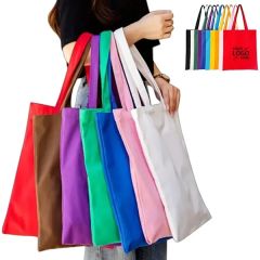 Large Capacity Canvas Tote Bag For Work Travel Shopping