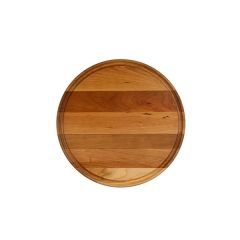 Large Cherry Round Cutting Board With Juice Groove