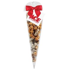 Large Chocolate Pretzel Popcorn Cone Bags