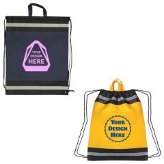 Large Drawstring Bag Reflective Non-Woven