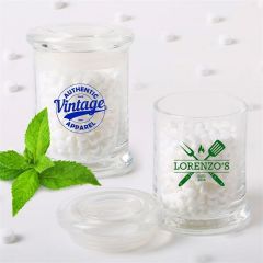 Large Glass Mint Jar