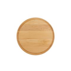 Large Maple Round Cutting Board With Juice Groove