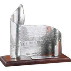 Large Metal Scroll Award