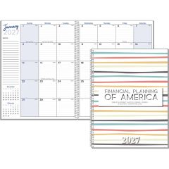 Large Monthly Planner Wire Bound To Cover