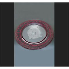 Large Red Leopard Plate