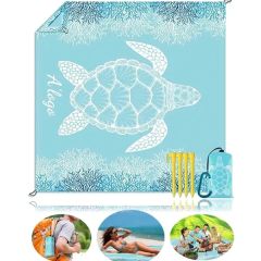 Large Sandproof Beach Blanket 79in79in