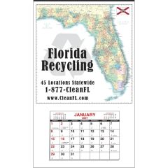 Large State Map Full Apron Calendar - Florida