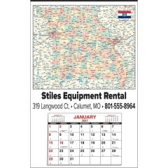 Large State Map Full Apron Calendar - Missouri