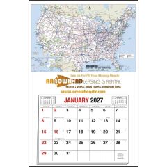 Large U.S. Map Full Apron Calendar