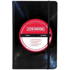 Large Vinyl Record Journal - Custom Label On Front Cover