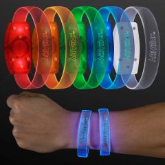 Laser Engraved - Galaxy Glow LED Band Bracelets