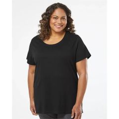 Lat Women's Curvy Collection Fine Jersey Tee