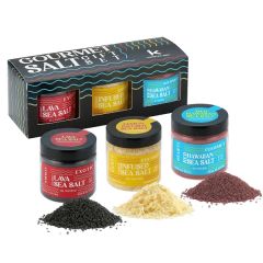 Lava, Red Hawaiian & Lemon Infused Gourmet Sea Salt Set