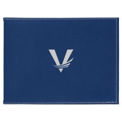Leatherette Blue/Silver Certificate Holder