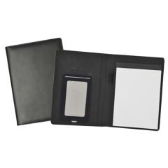 Leatherette Padfolio With Smartphone Sleeve