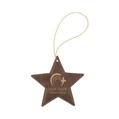 Leatherette Star Ornaments