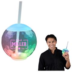 LED Disco Ball Tumbler Cup, Deluxe Light Base