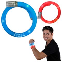 LED Flash Tube Bracelets - Assorted Red, White & Blue