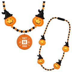 LED Hocus Pocus Pumpkins Beads With Medallion