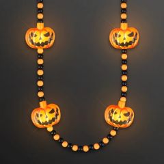 LED Jack O' Lantern Halloween Beads