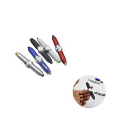 LED-Lighting Touch Pen With Finger Spinner