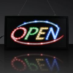 LED Open Sign, Plug-In Moving Lights