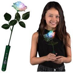 LED Rose Iridescent Flower Wands