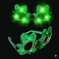 LED Shamrock Sunglasses