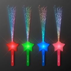 LED Shooting Star Sparkling Fiber Optic Wands