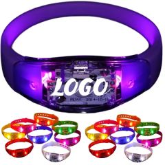 LED Silicone Voice-Activated Glowing Bracelet