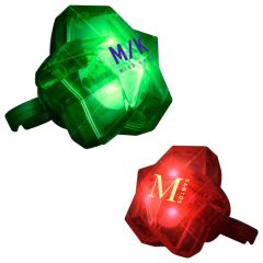 LED Sparkling Stars Christmas Rings, Assorted Colors