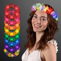 LED Value Flower Crowns, Lei Headband