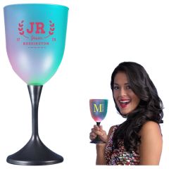 LED Wine Glass With Classy Black Base
