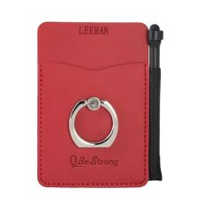 Leeman. Tuscany Card Holder With Metal Ring Phone Stand A