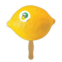 Lemon / Lime Fruit Hand Fan Full Color 1 Side