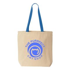 Liberty Bags Natural Tote With Contrast-Color Handles