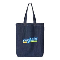 Liberty Cotton Denim Gusseted Tote Bag