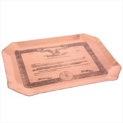 Liberty Large Beveled Commemorative Metal Tray