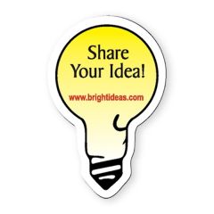 Light Bulb Shape Vinyl Magnet