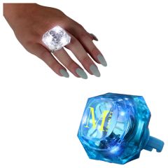 Light-Up Huge Gem Rings