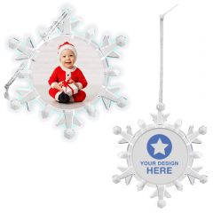 Light Up Photo Snowflake Ornament