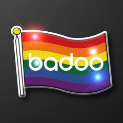 Light Up Rainbow Pride Flag Pins